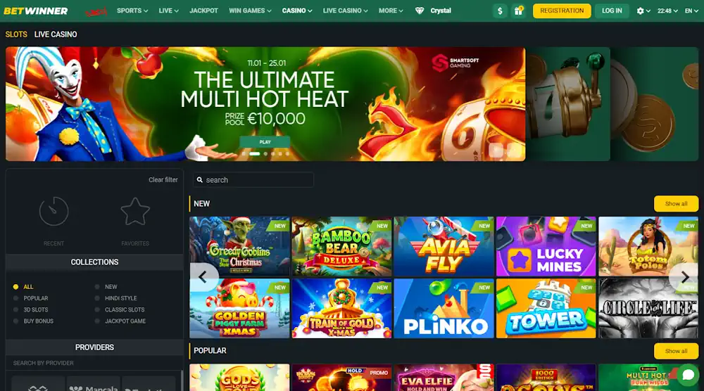 Betwinner Casino Slots Screenshot